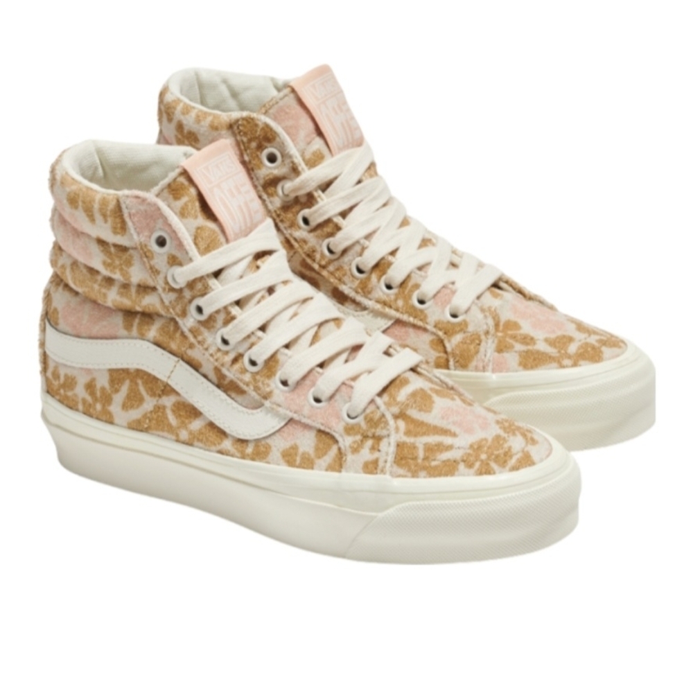 NEW Vans MTE SK8-Hi Reissue 38 Grovey Floral Peach Velvet VR3 Cush